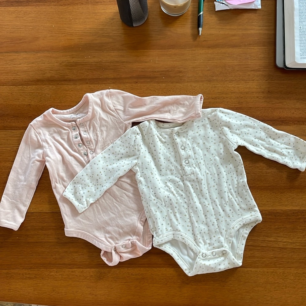 Pehr baby onesies.